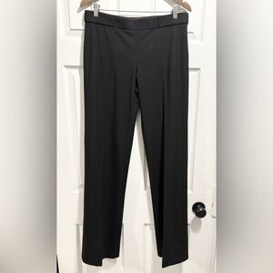 Theyskens Theory Wool Pants Black High Waist Dress Trousers Side Zip Size 12 /40